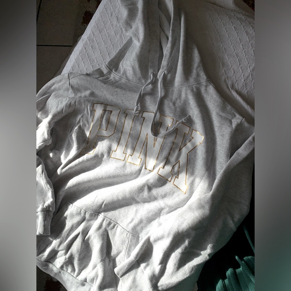 Grey PINK hoodie